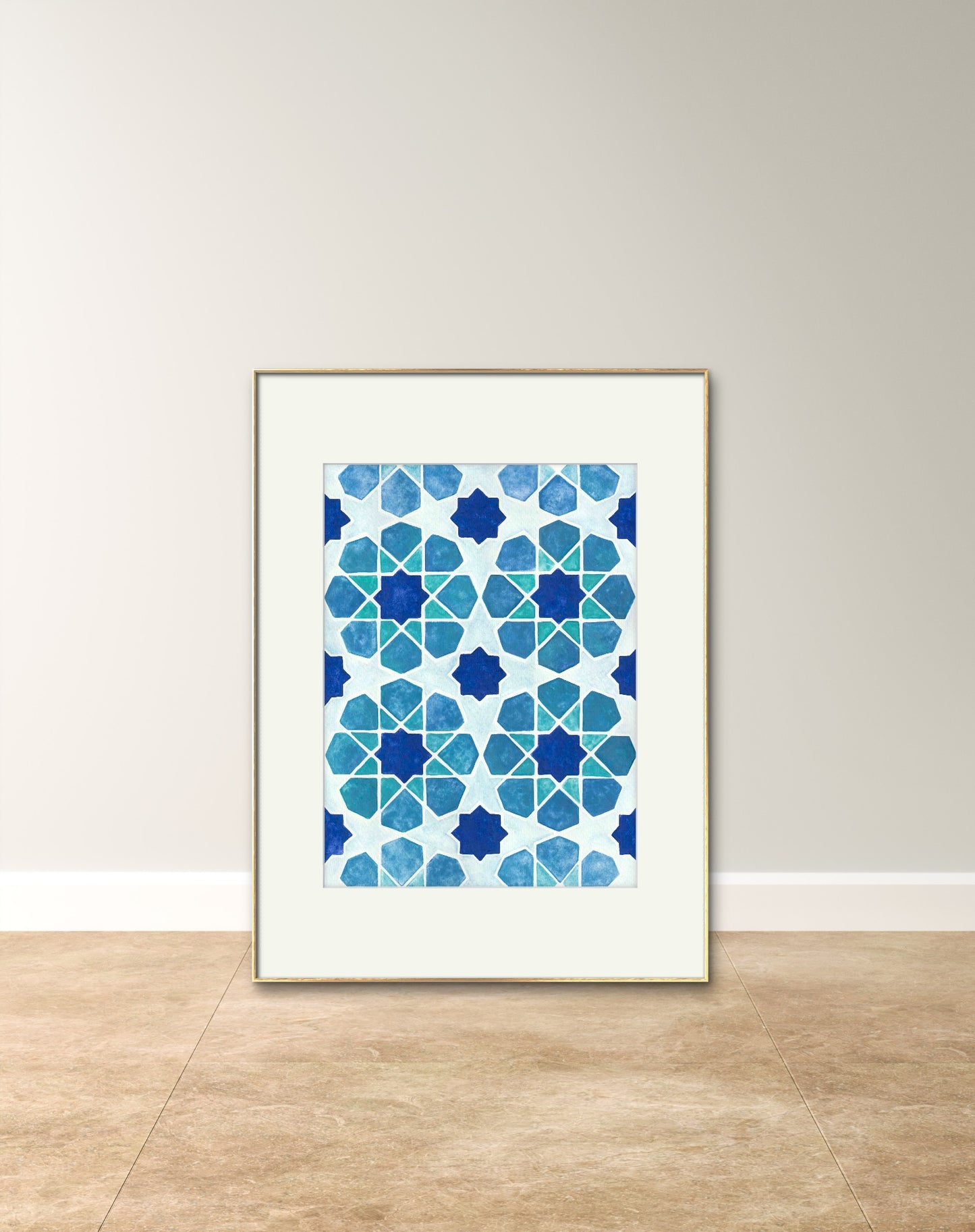 Azulejo estrella de 8 puntas