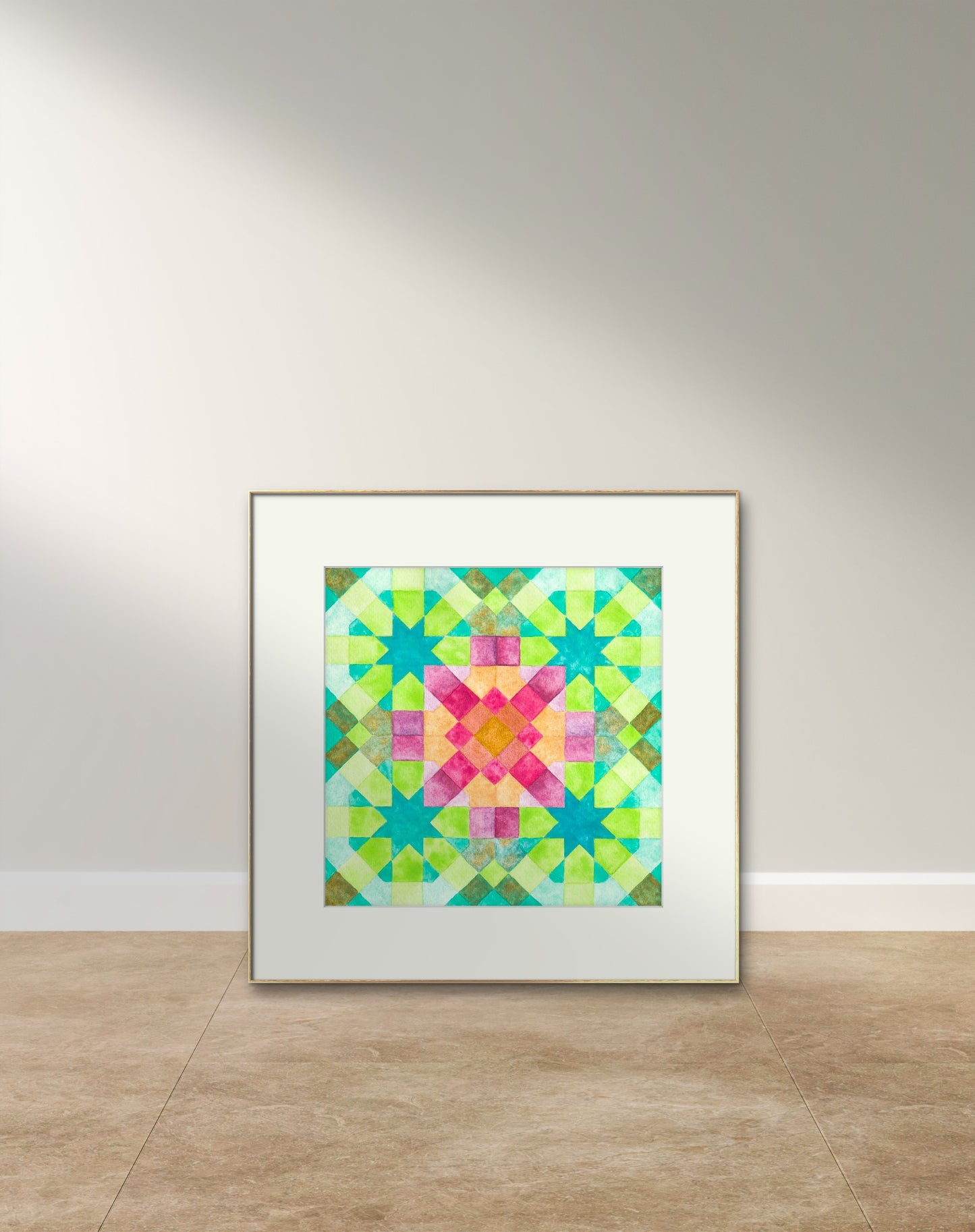 Geometría Sagrada estrella de 8 puntas. Corazón